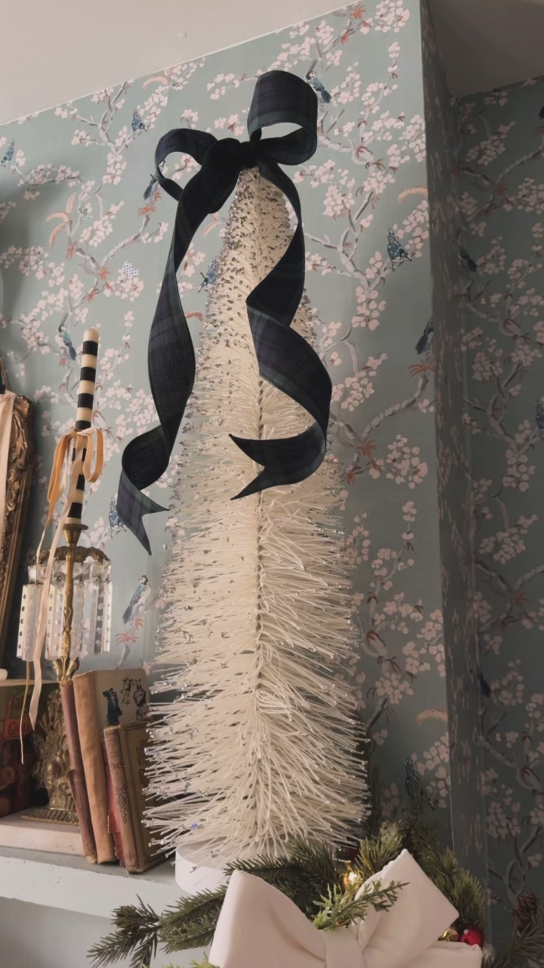 Look how pretty these bottle brush trees look with the ribbon!! I love it so much!

#LTKStyleTip #LTKHoliday #LTKHome