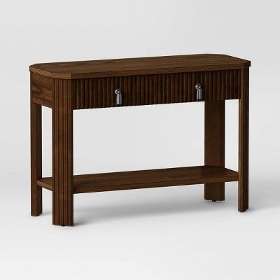 46" Laguna Nigel Fluted Wooden Console Table Brown - Threshold™ designed with Studio McGee | Target