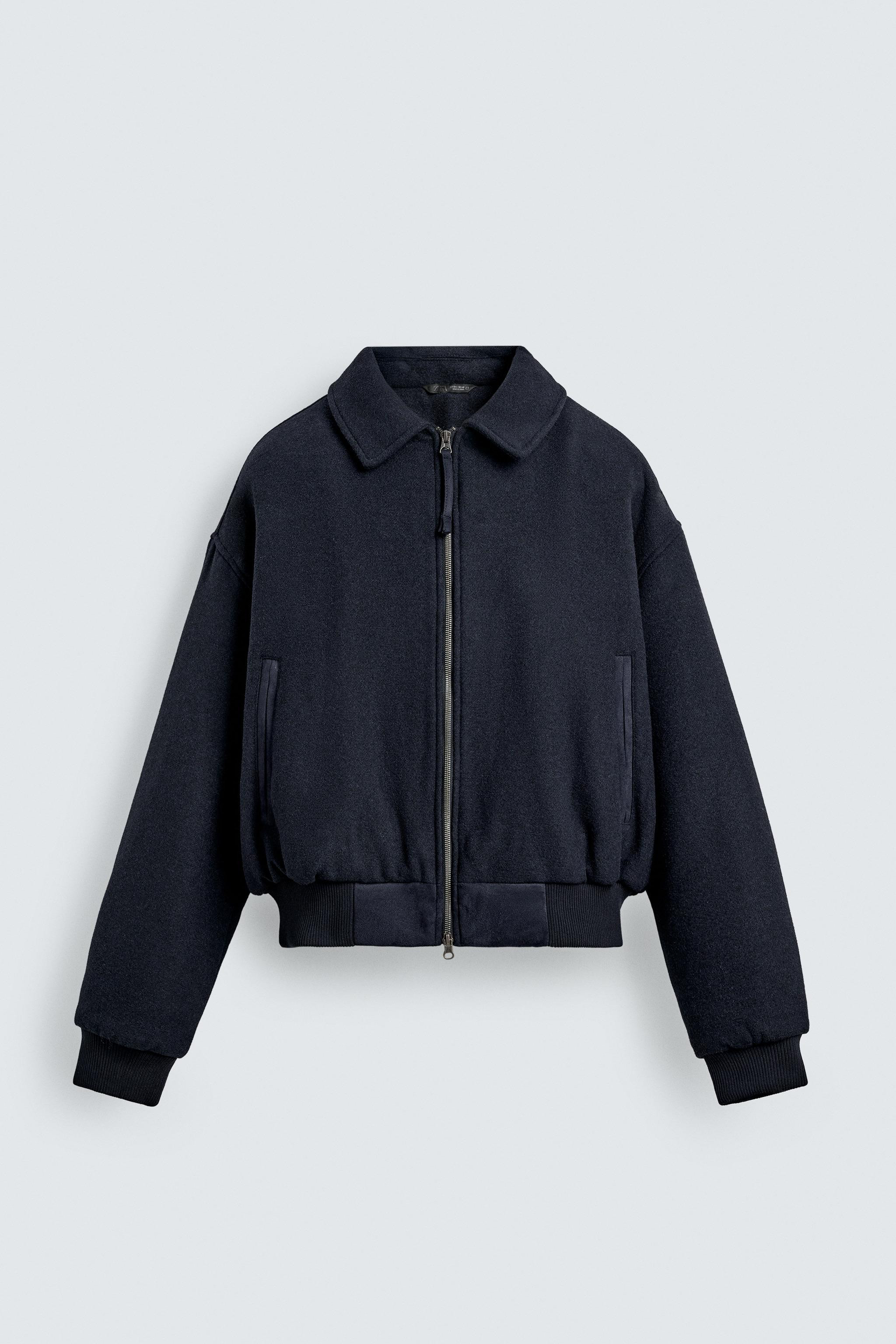 CROPPED FIT PADDED CLOTH JACKET | Zara US