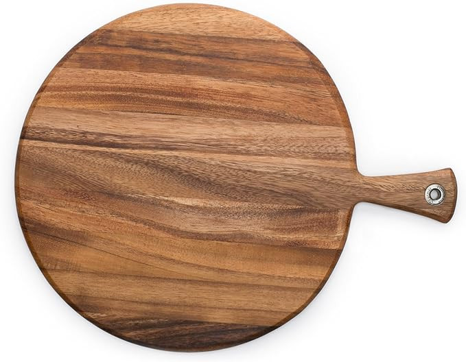 Ironwood Gourmet Acacia Wood Provencale Paddleboard, XL Round Serving Board With Handle | Amazon (US)