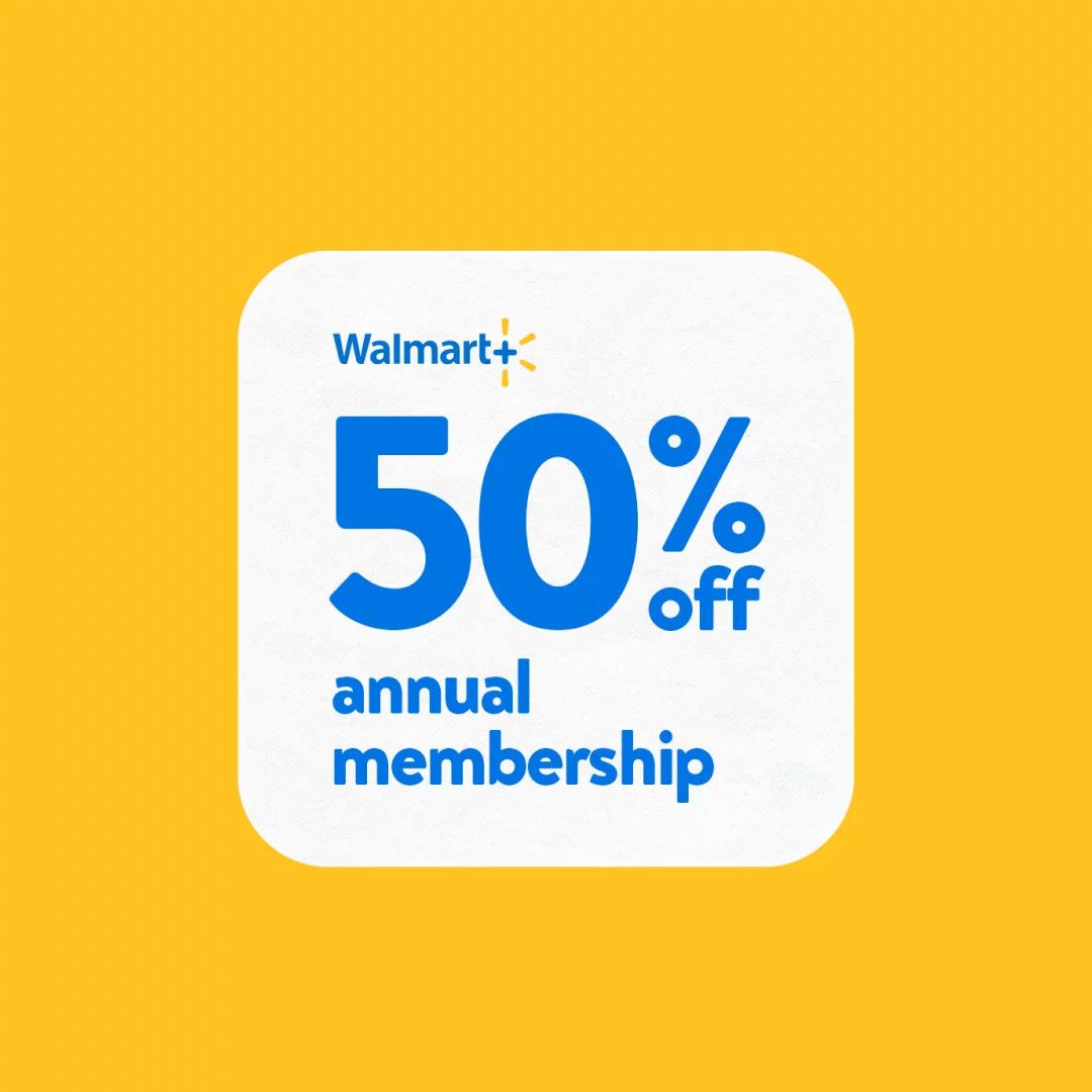 Get 50% off an annual Walmart+ membership* | Walmart (US)