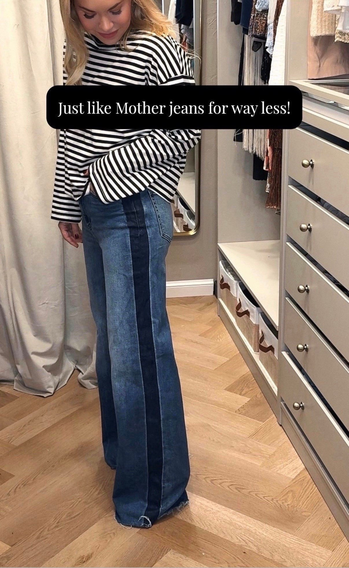 Jeans
Wide leg jeans
Stripe top


#LTKSeasonal #LTKdayinmylife #LTKootd