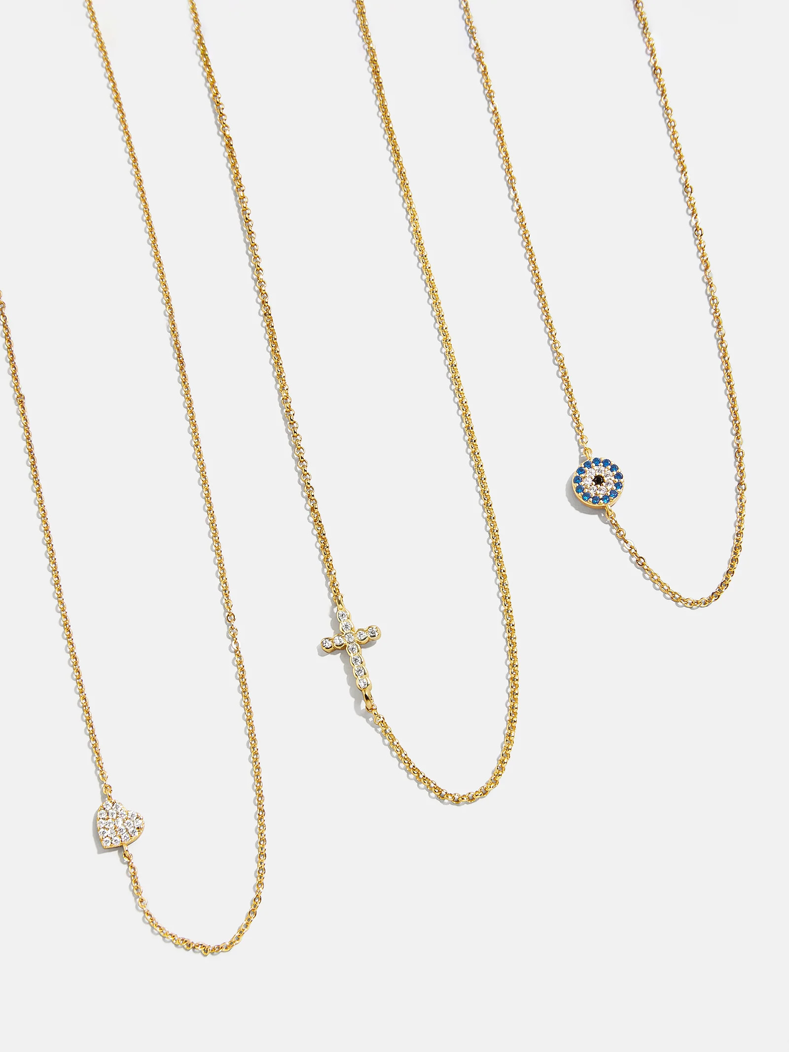 18K Gold Asymmetrical Cross Necklace - Cross | BaubleBar