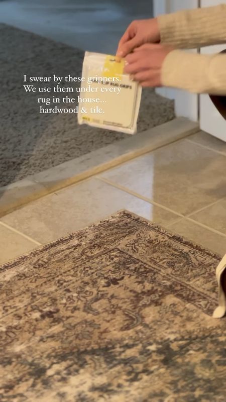 Area rug grippers. Rug pads. Anti-slip stickers for area rugs.

Use these guys everywhere!


#LTKVideo #LTKhome