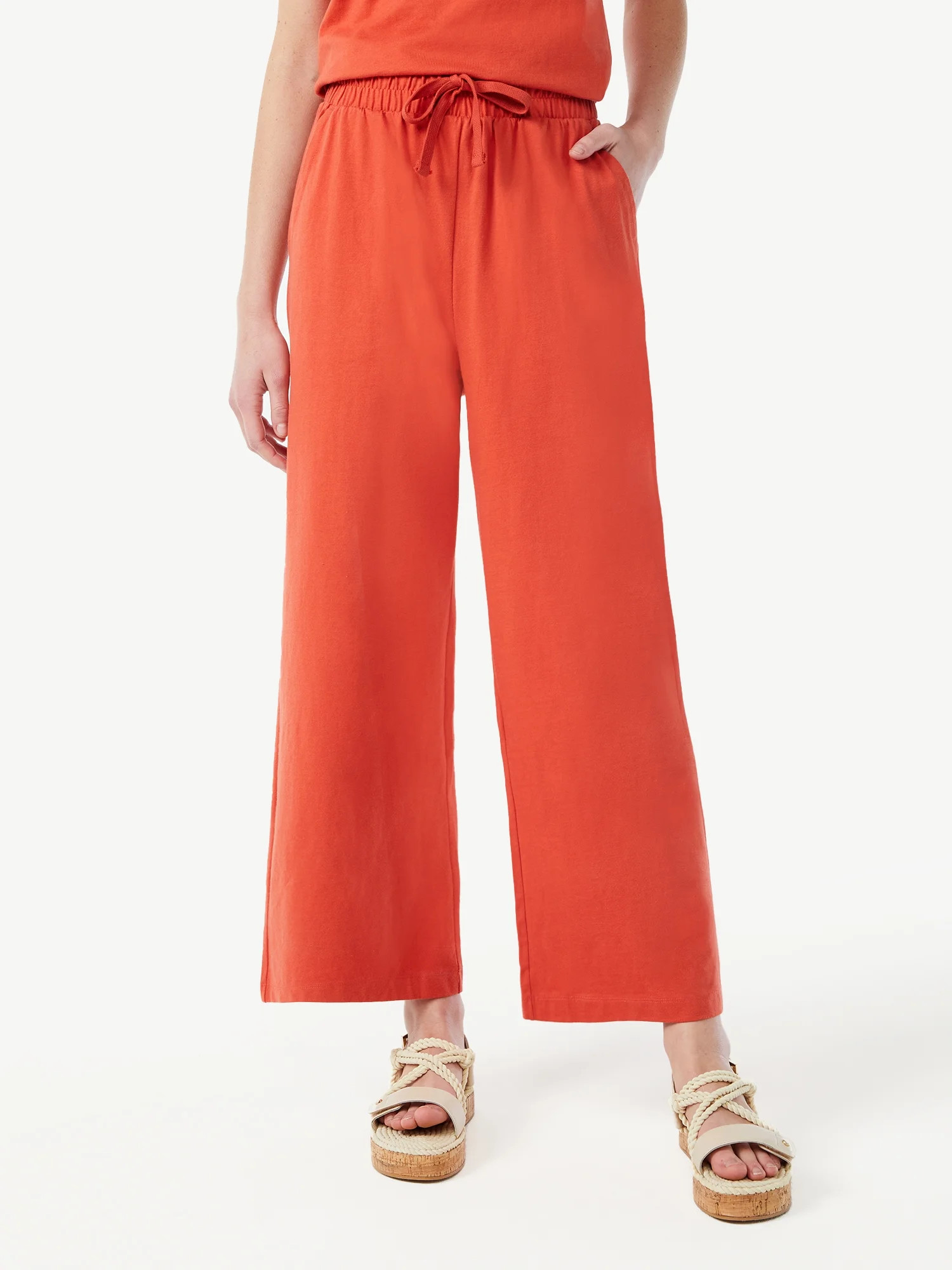 Free Assembly Women's Wide Leg Pants - Walmart.com | Walmart (US)