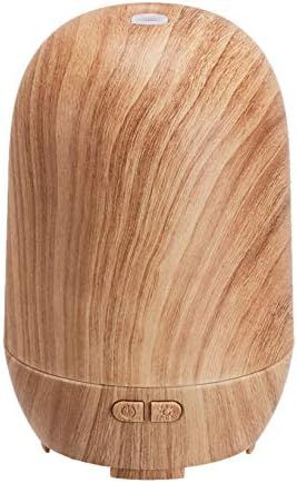 Amazon Basics 100ml Ultrasonic Aromatherapy Essential Oil Diffuser, Classic Wood Grain Finish | Amazon (US)