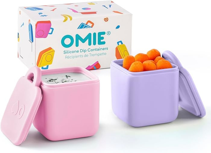 OmieBox (2 Pack) Leakproof Dips Containers to Go, Salad Dressing Container, Condiment Container w... | Amazon (US)