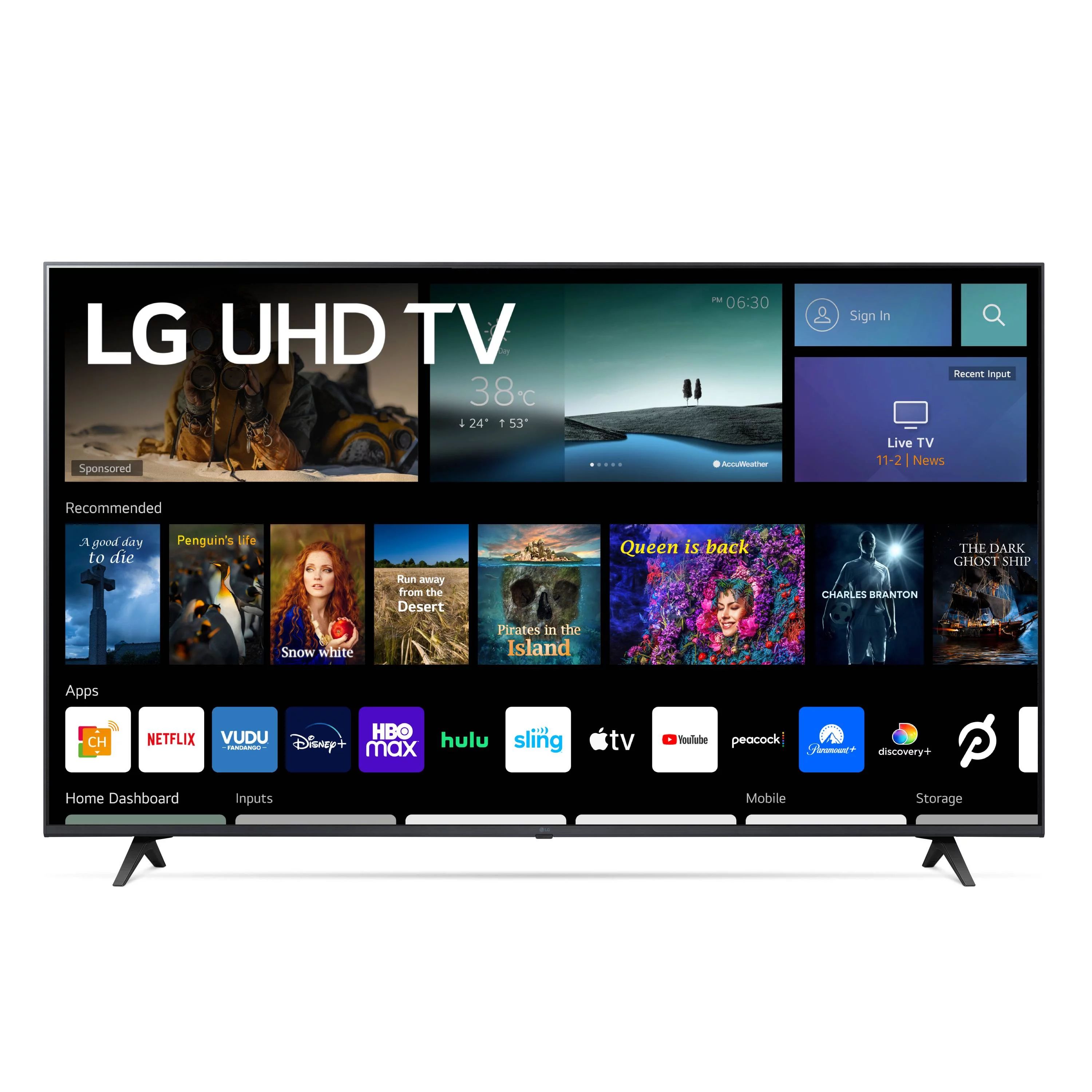 LG 55" Class 4K UHD 2160P webOS Smart TV 55UQ7070ZUE (2022 Model) | Walmart (US)