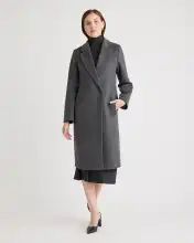 Italian Wool Classic Single-Breasted Coat | Quince