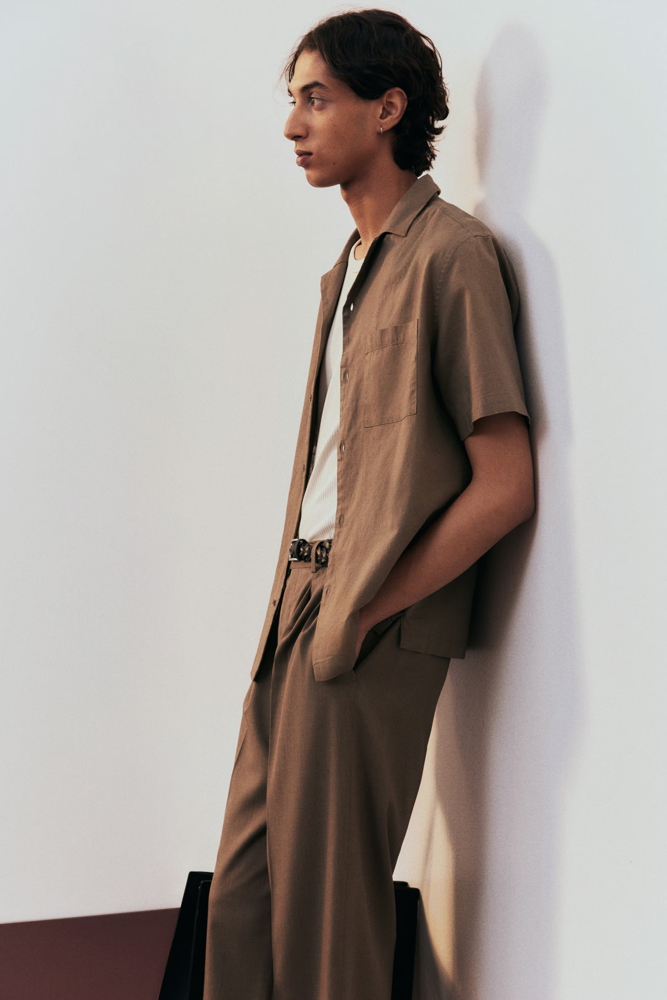 Regular-Fit Short-Sleeved Linen-Blend Shirt | H&M (US + CA)