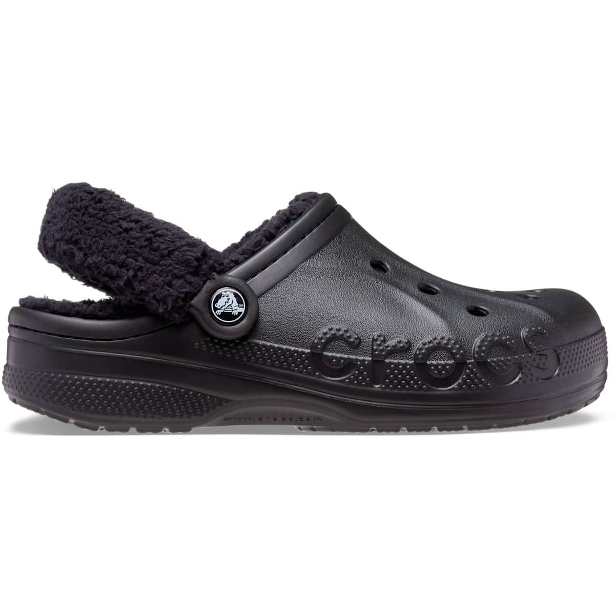 Crocs Adult Baya Lined Fuzz Strap Clog Slippers | Target
