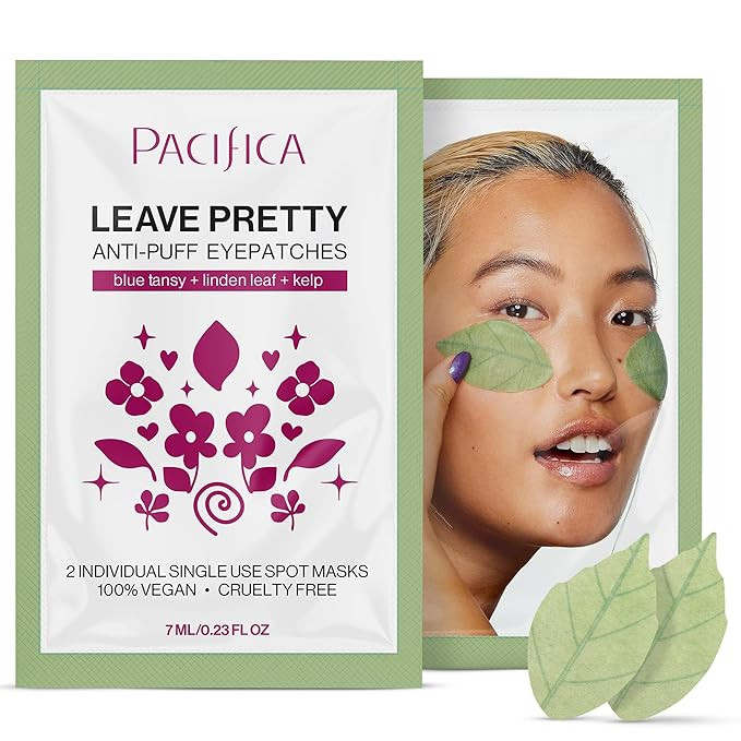 Pacifica Undereye Spot Serum Mask – Leave Pretty Anti-Puff Eye Patches with Vitamin C & Kelp, H... | Amazon (US)