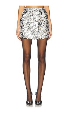 Gestuz x REVOLVE Glitta Ultra Mini Skirt in Silver Sequins from Revolve.com | Revolve Clothing (Global)