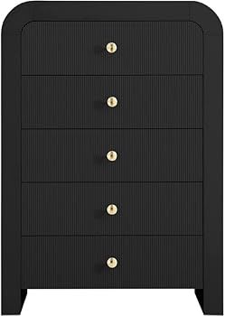 Meridian Furniture Artisto Collection Modern | Contemporary Rich Wood Veneer Chest with Complete ... | Amazon (US)
