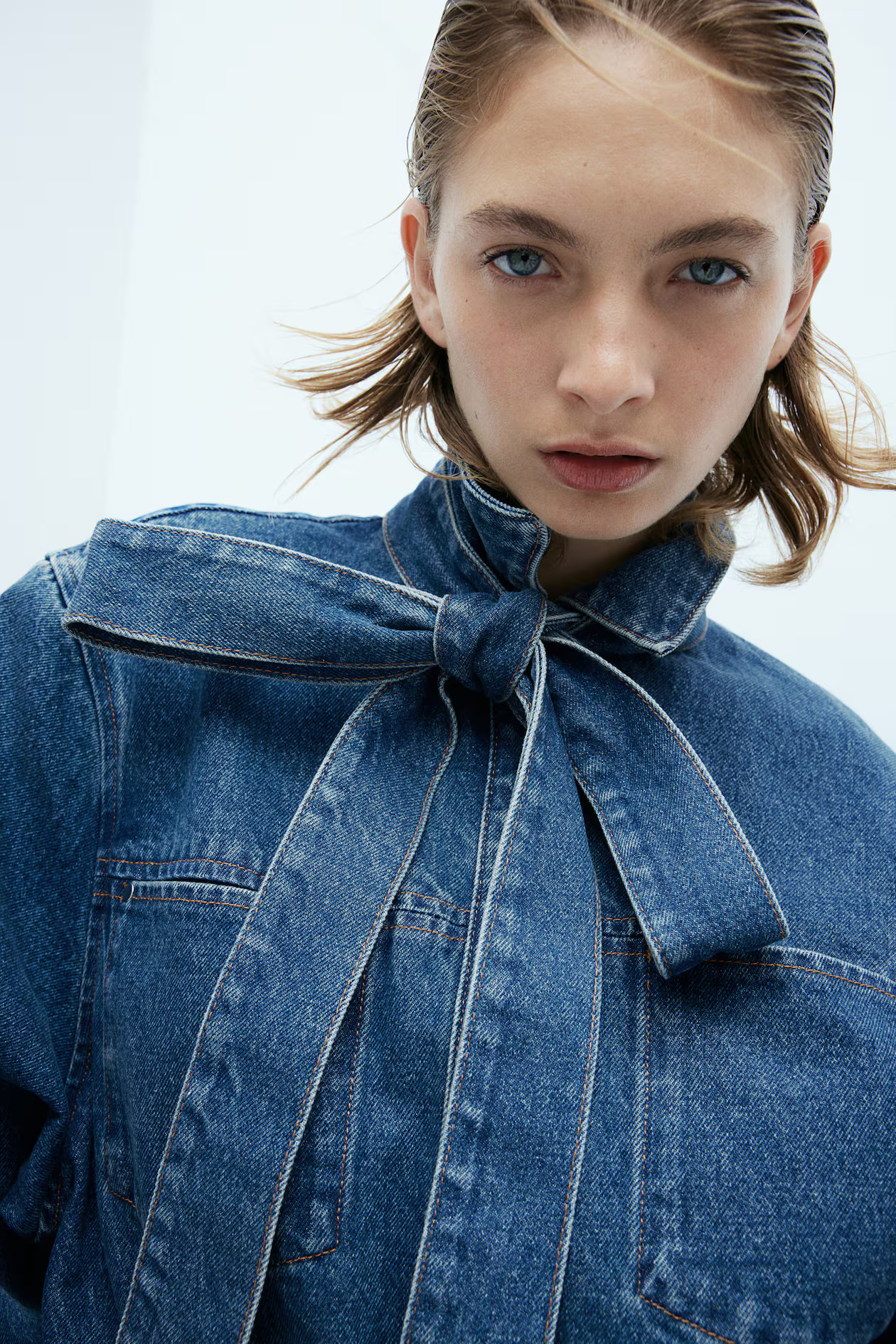 Jeansbluse zum Binden | H&M (DE, AT, CH, NL, FI)