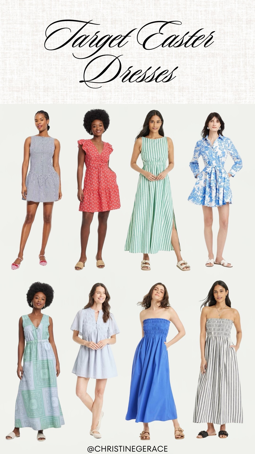 Target has beautiful Spring Dresses for Easter ! And they have a sale right now for 25% off ! Perfect time to snag one 🐣🐰🌷☀️

#targetdress #springdress #dresses #weddingguest #vacation #targetstyle #targetfinds #christinegerace

#LTKSaleAlert #LTKFindsUnder50 #LTKStyleTip