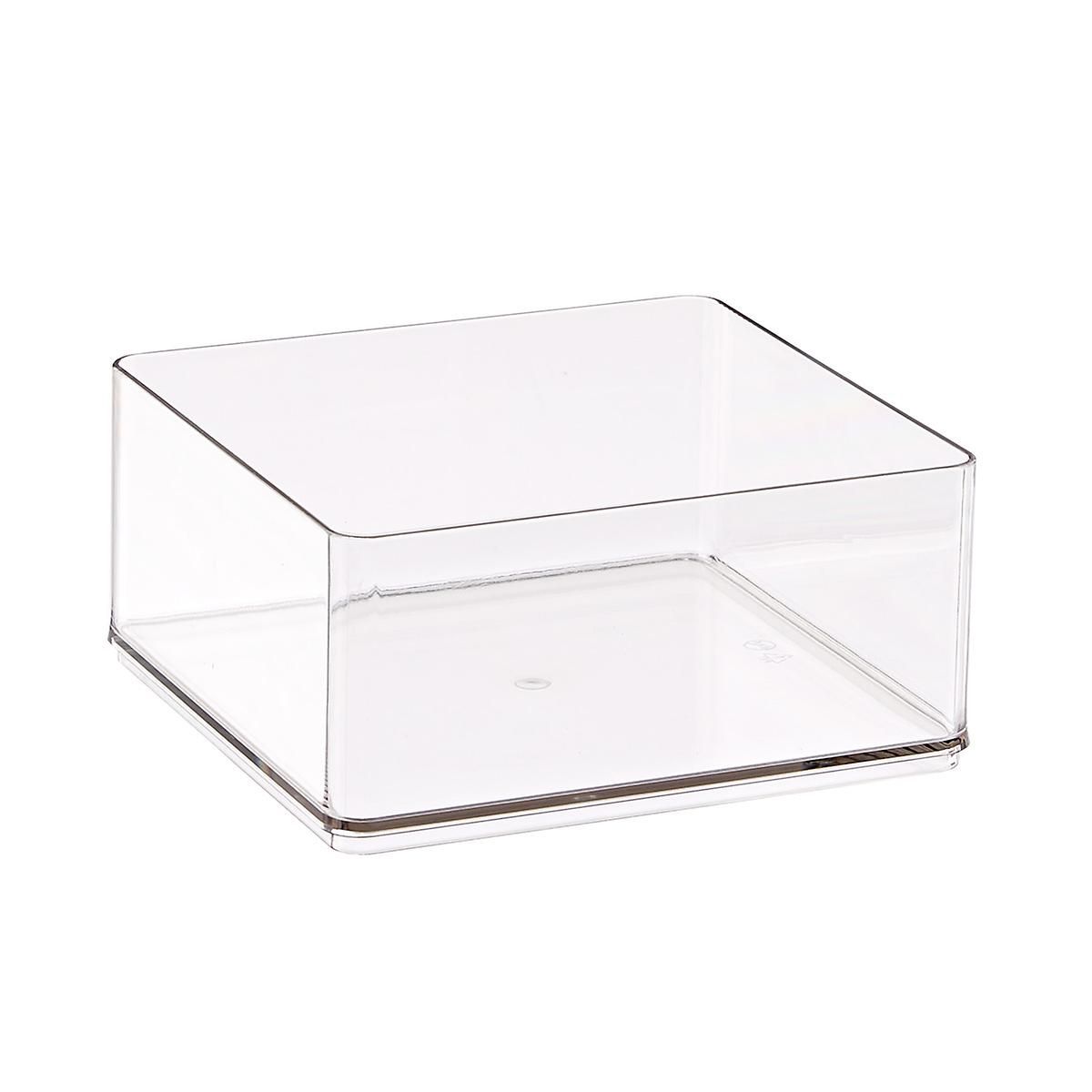 Square Deep Manhattan Drawer Organizer Clear | The Container Store