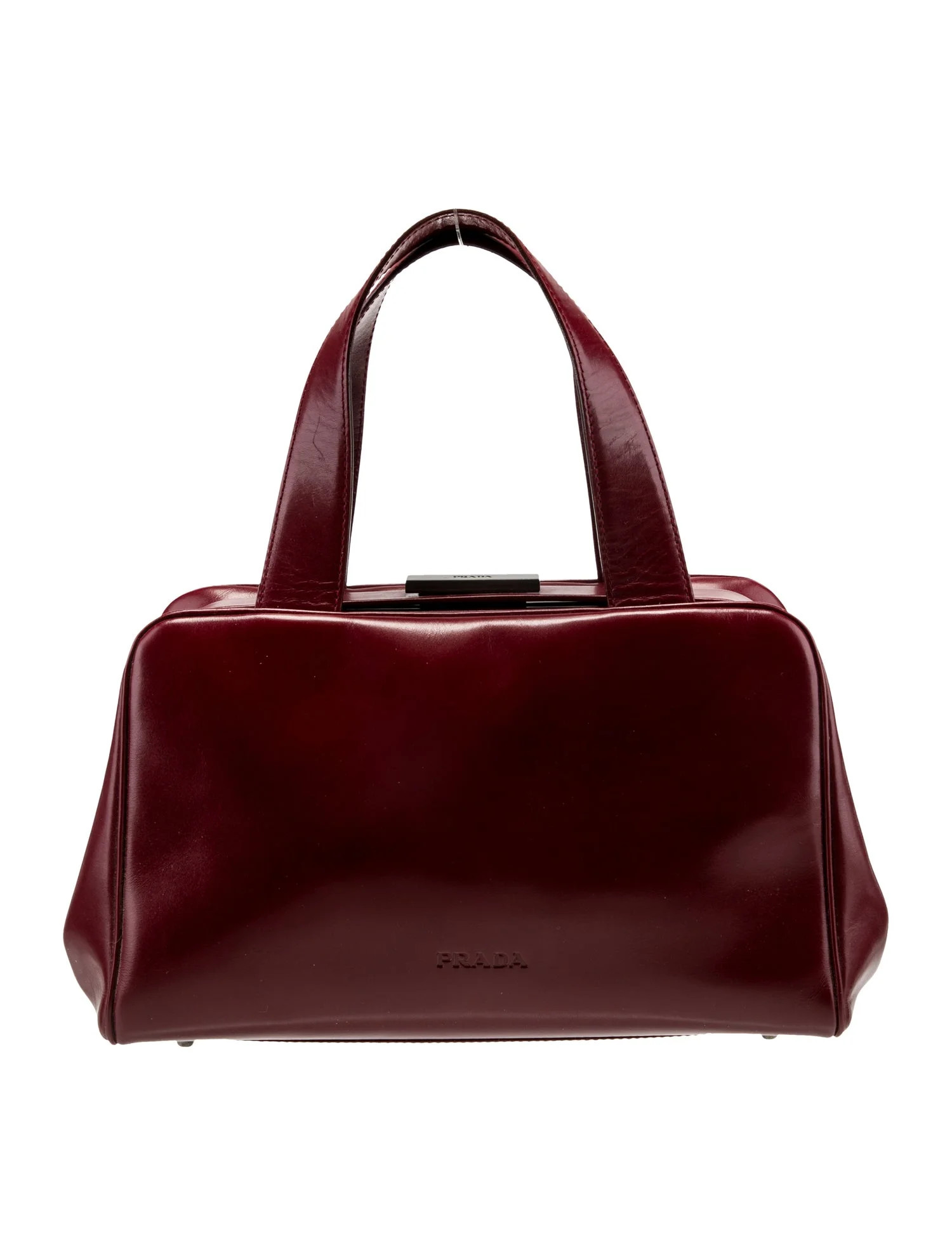 Leather Top Handle Bag Vintage | The RealReal