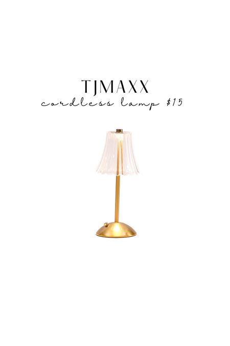 Pretty gold cordless lamp at Tjmaxx 

#LTKSaleAlert #LTKFindsUnder50 #LTKHome