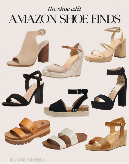 Amazon shoe finds 🙌🏻🙌🏻

Spring shoes, spring sandals, vacation, sandals, spring break, shoes, espadrilles, high, heeled, sandals, spring fashion 

#LTKfindsunder100 #LTKstyletip #LTKshoecrush