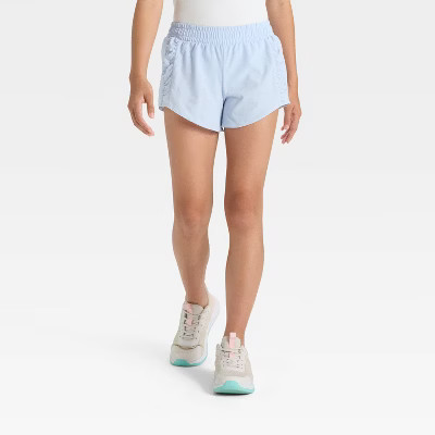 Girls' Lightweight Flex Shorts - All In Motion™ Blue XXL | Target