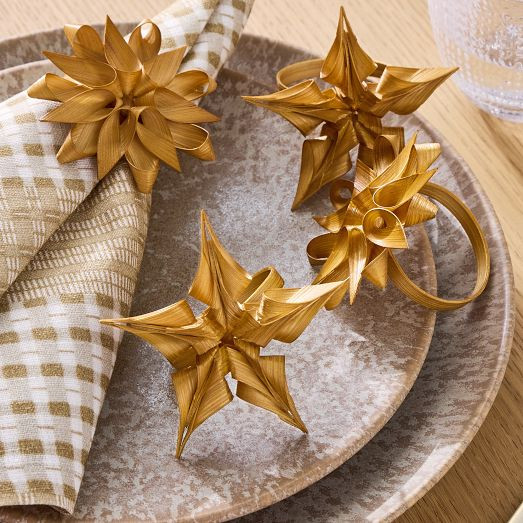 Naia Bentwood Napkin Ring Sets | West Elm (US)