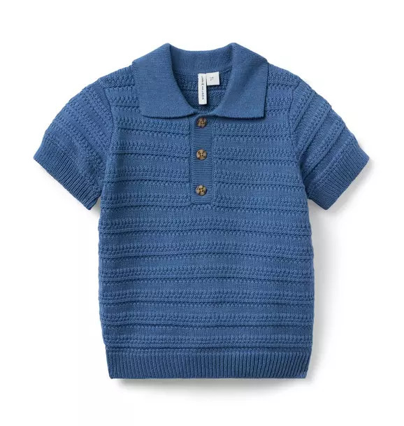 Textured Knit Polo | Janie and Jack