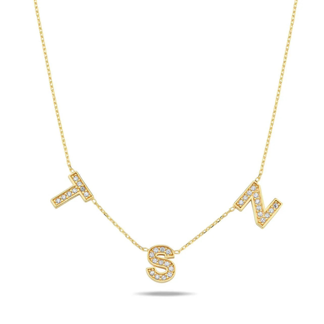 Bold Personalized Custom Name Necklace | The Sis Kiss