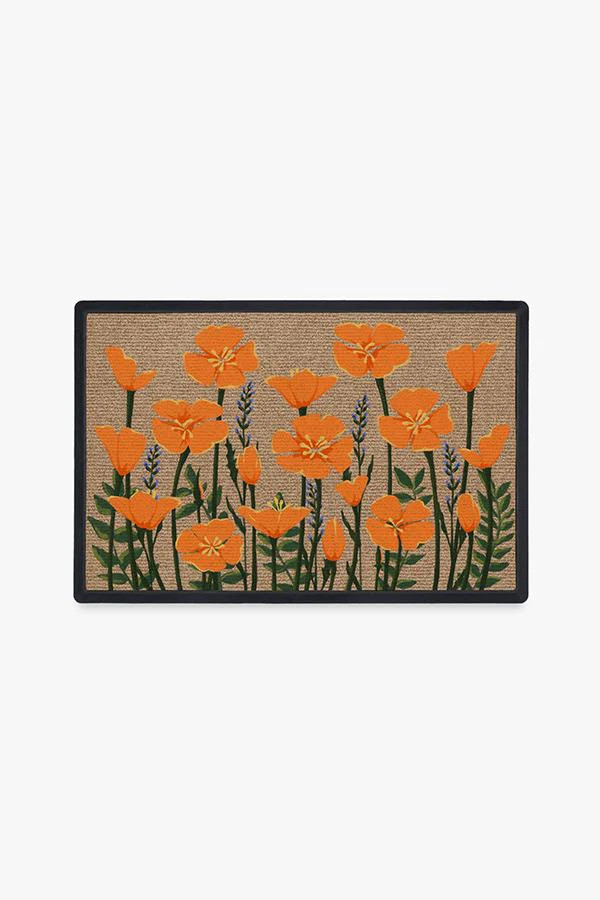 Poppy Fields Doormat | Ruggable | Ruggable