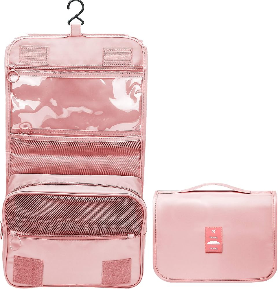 SELLYFELLY Hanging Toiletry Bag for Travel Cosmetic Makeup Organzier Waterproof Bathroom Shower B... | Amazon (US)