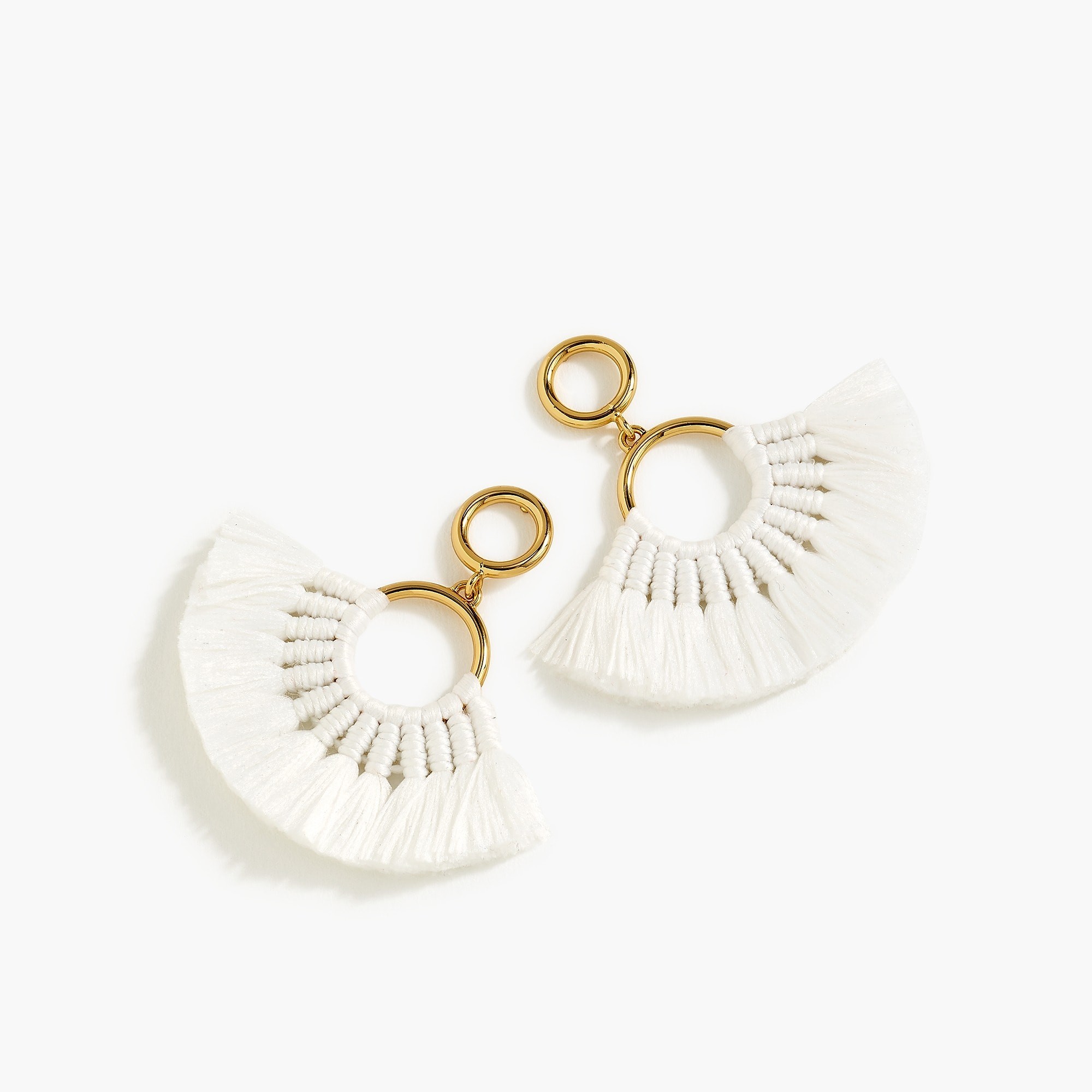 Fan tassel earrings | J. Crew US