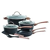 Oster Allsberg Forged Aluminum Non-Stick Titanium Ceramic Cookware with Induction Base and Copper... | Amazon (US)