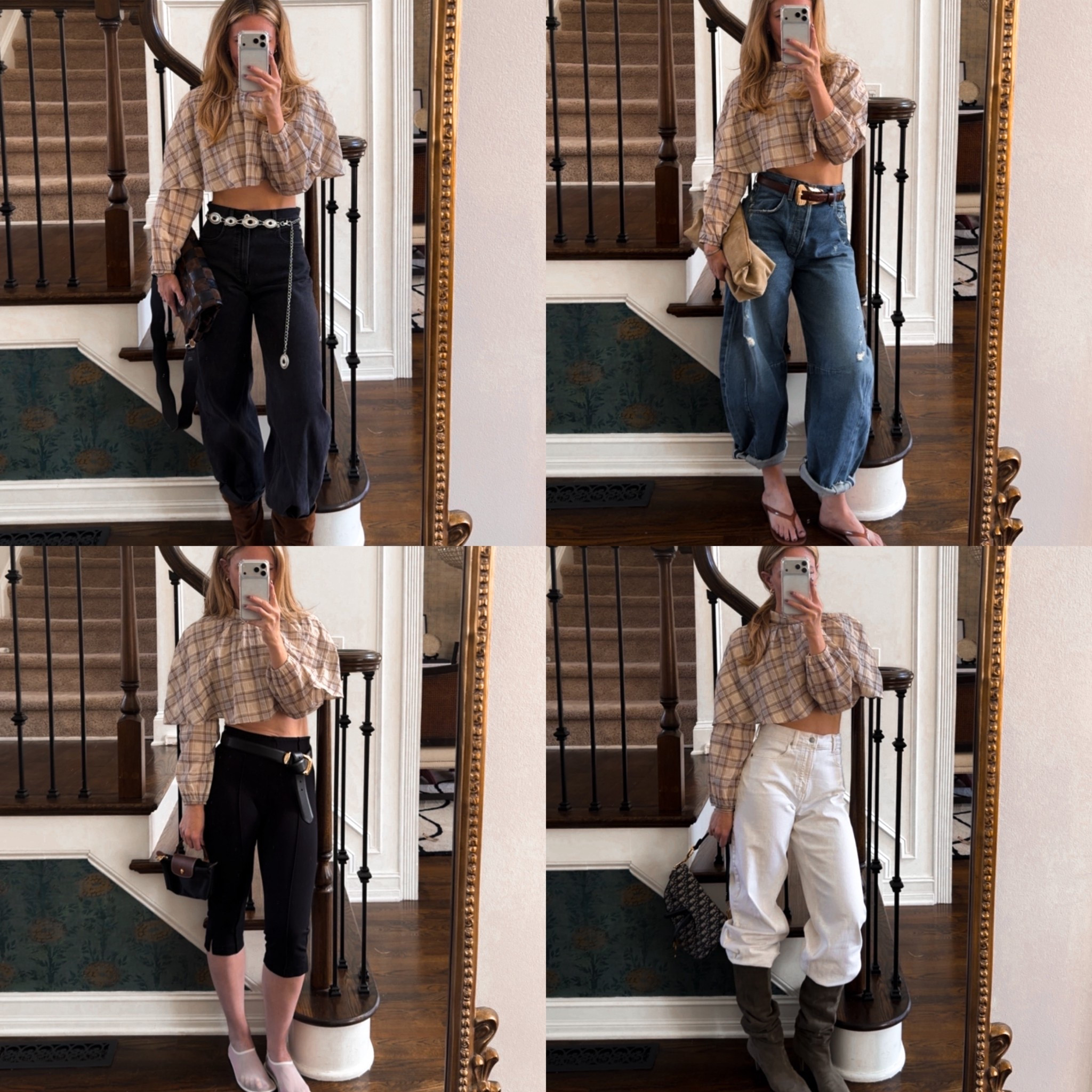 One top, 4 ways. Love these Everlane slight barrel jeans, they fit so perfect with any outfit  

#LTKootd #LTKSpringSale #LTKgrwm