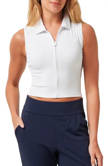 TravisMathew Midline Zip Polo Tank in White at Nordstrom Rack, Size Xx-Large | Nordstrom Rack