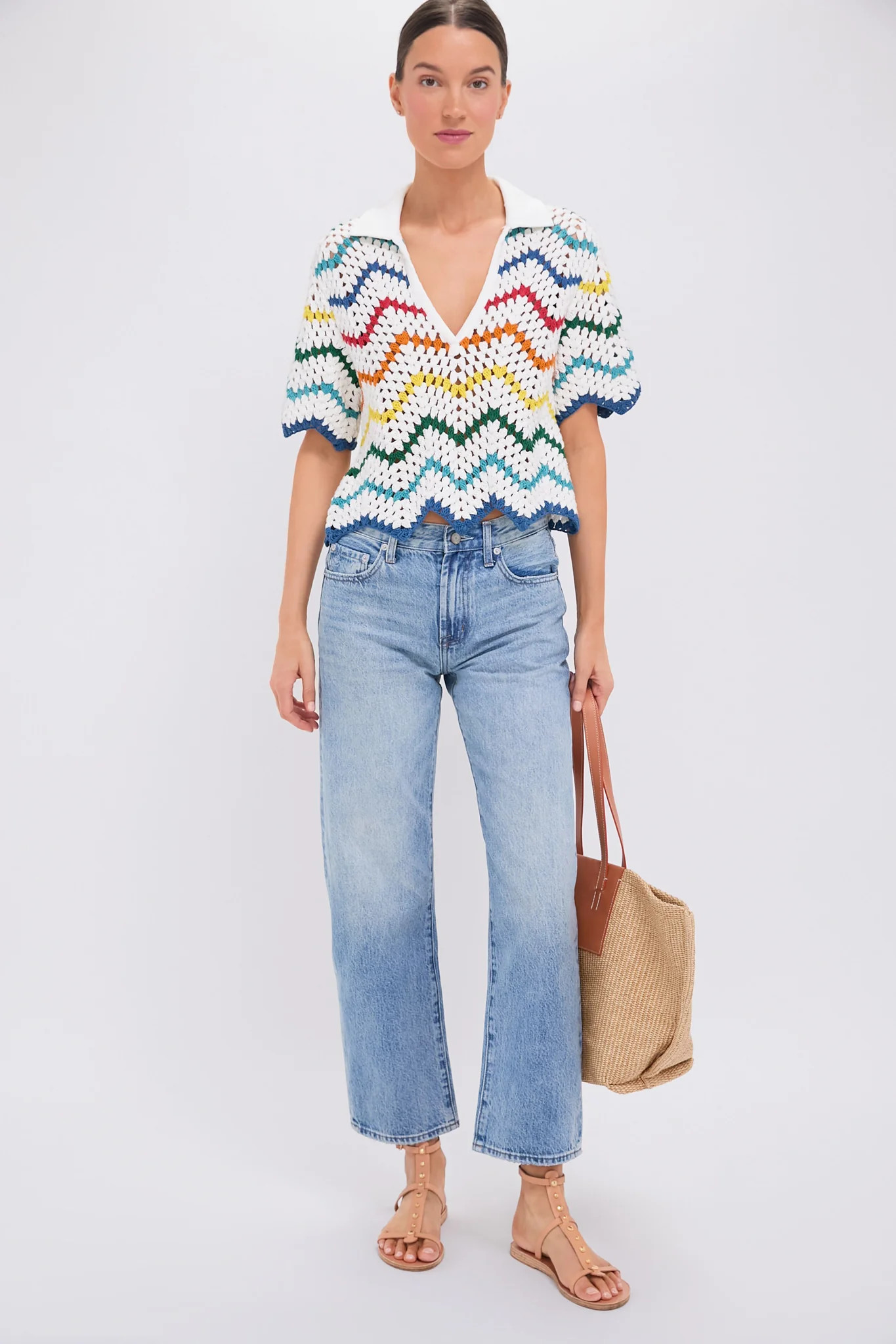 Metropolis Lexi Mid Rise Bowed Straight | Tuckernuck (US)