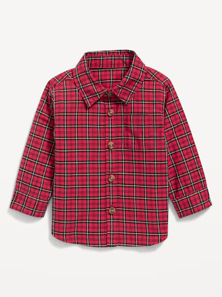 Long-Sleeve Plaid Shirt for Baby | Old Navy (US)