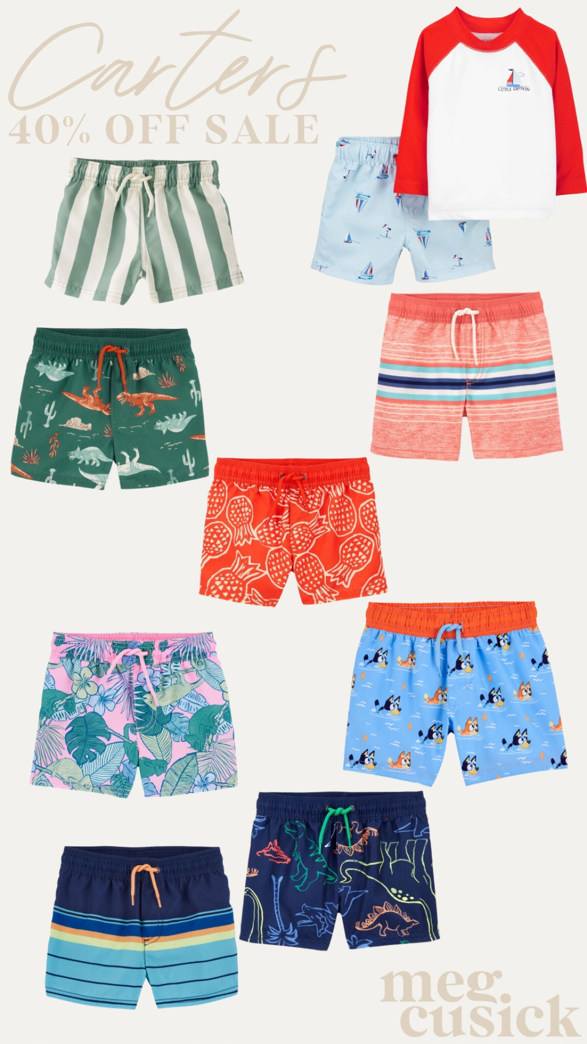 Carter’s Swim SALE Finds- 40% off + an extra 10% off with code: INSIDER10

#LTKswim #LTKkids #LTKsalealert
