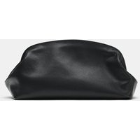 Zara - Leather Clutch Bag - Black - One Size Only - Woman | Zara US