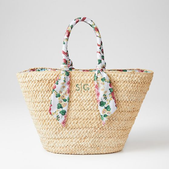 Sanderson Ribbon Wrapped Beach Tote | Mark and Graham