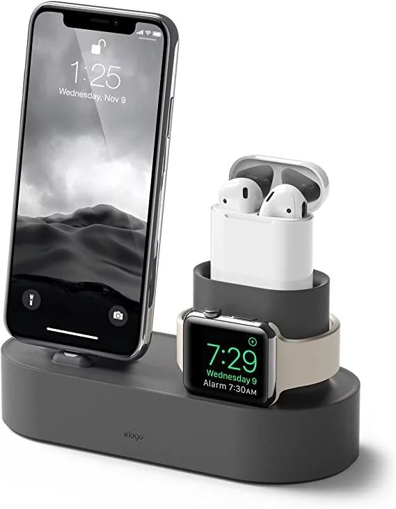 iWatch Stand Charging Dock - elago 3 in 1 iWatch Stand Compatible with AirPods 1&2, All iPhone Mo... | Walmart (US)