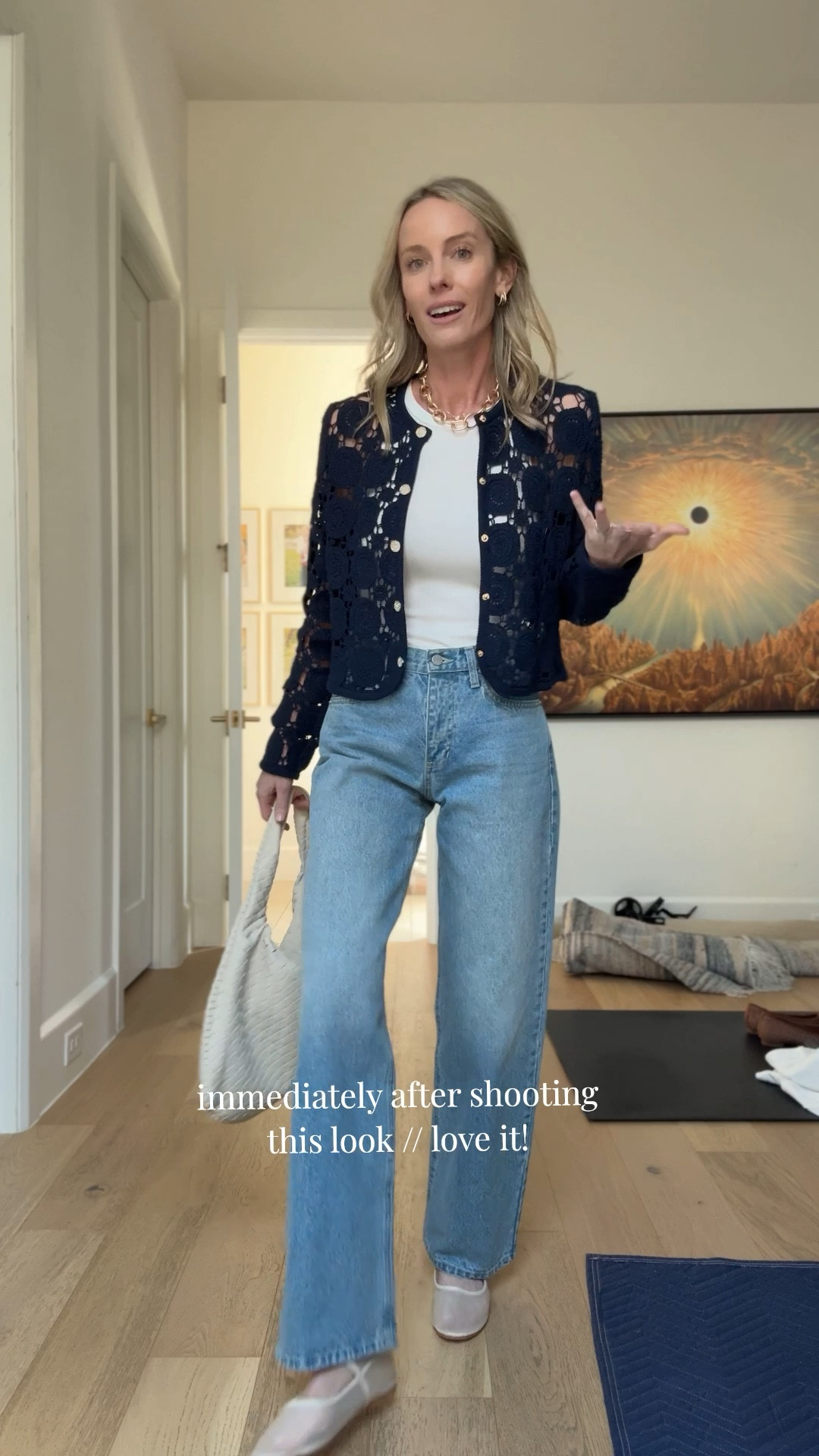 Small cardigan and 2/26 jeans! 