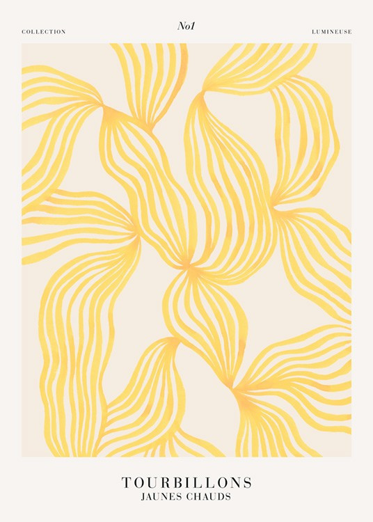 Warm Whirls No1 Poster | Desenio