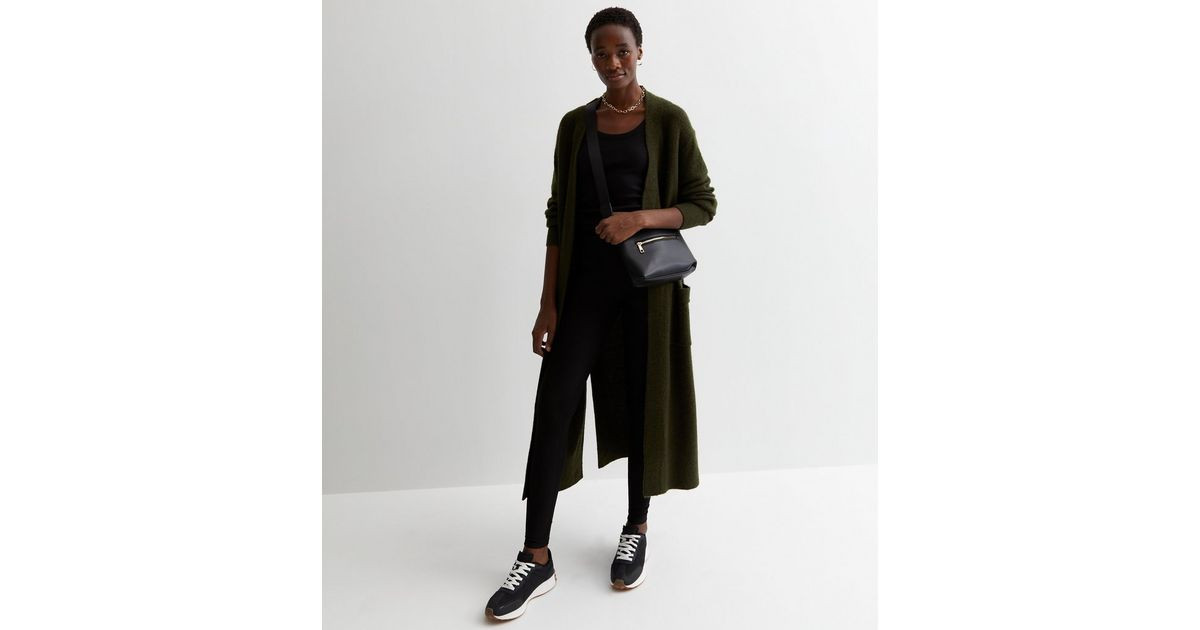 Tall Khaki Longline Pocket Cardigan | New Look | New Look (UK)