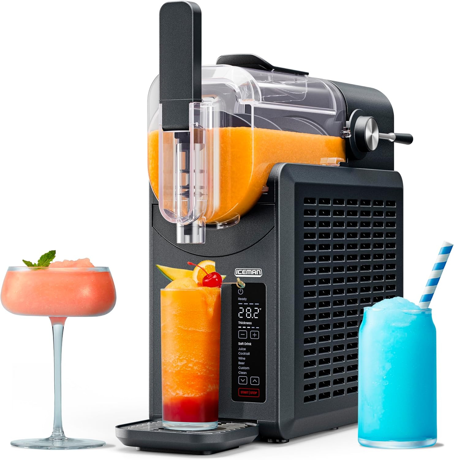 Iceman by Chefman Slush-Ease 68oz Slushie Machine, 48oz Liquid Capacity Frozen Drink Maker & Slus... | Amazon (US)