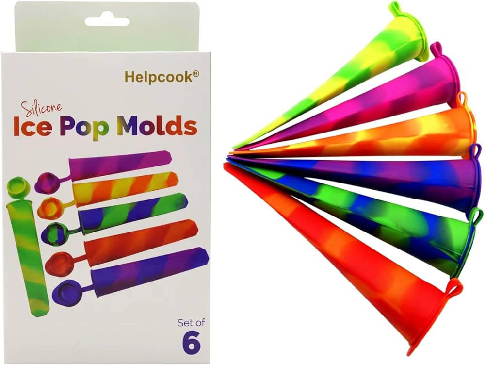Popsicle Molds,6 Pieces Silicone Ice Pop Molds,Drip Free Popsicle Maker for Kids,BPA Free Freezer... | Amazon (US)