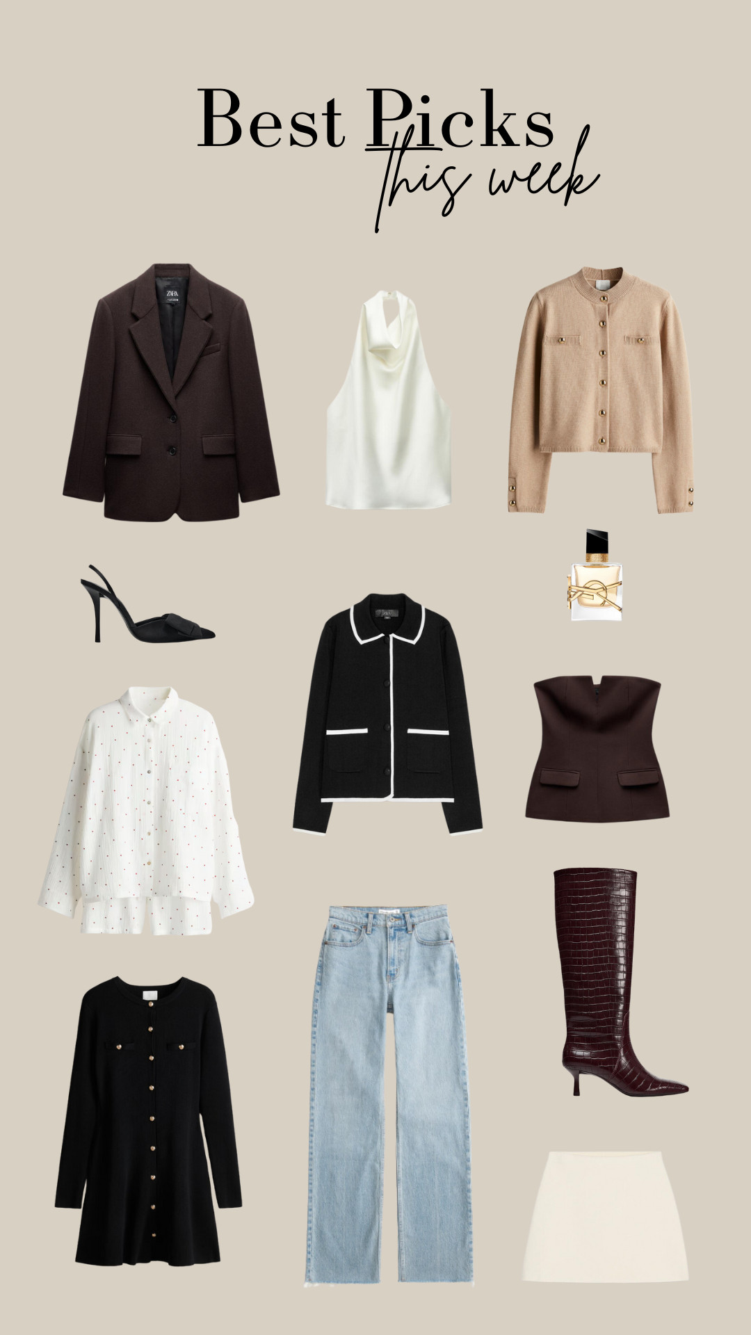 Best Picks of the Week

Transitional Style, Winter to Spring, Spring Style, Outfit Inspiration, Jeans, Blazer, Knitted Dress, Knee High Boots, Mules, Knitwear, Going Out Top, LTK2025 

 

#LTKspring #LTKuk #LTKeurope