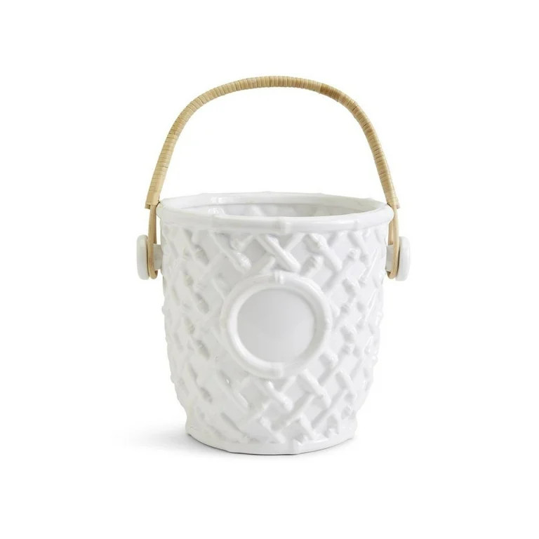 Two's Company Hampton Faux Bamboo Fretwork Champagne/Wine Bucket - Walmart.com | Walmart (US)