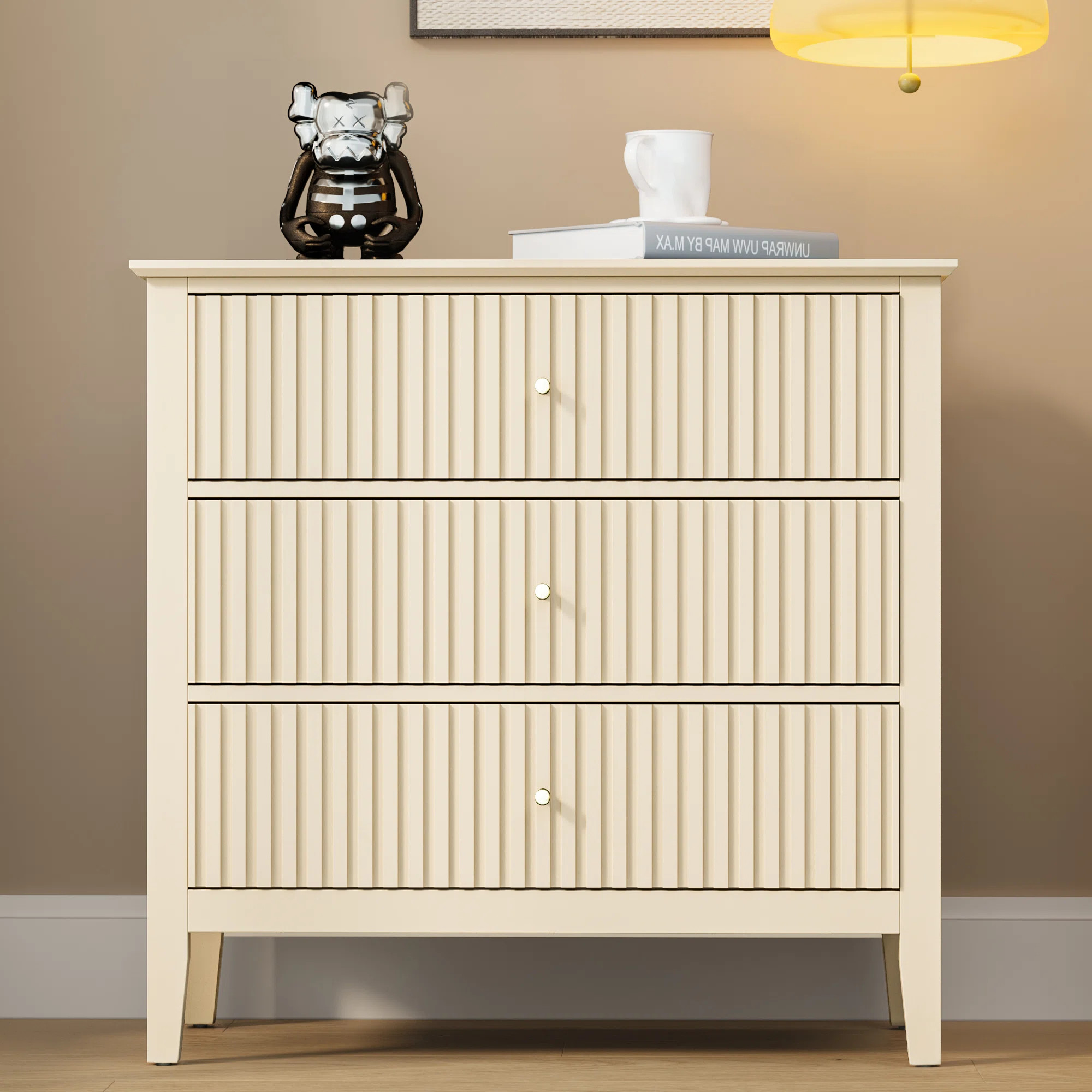 Lark Manor Amberrae Large 3 Drawer Dresser, Wide Chest of Drawers | Wayfair | Wayfair North America