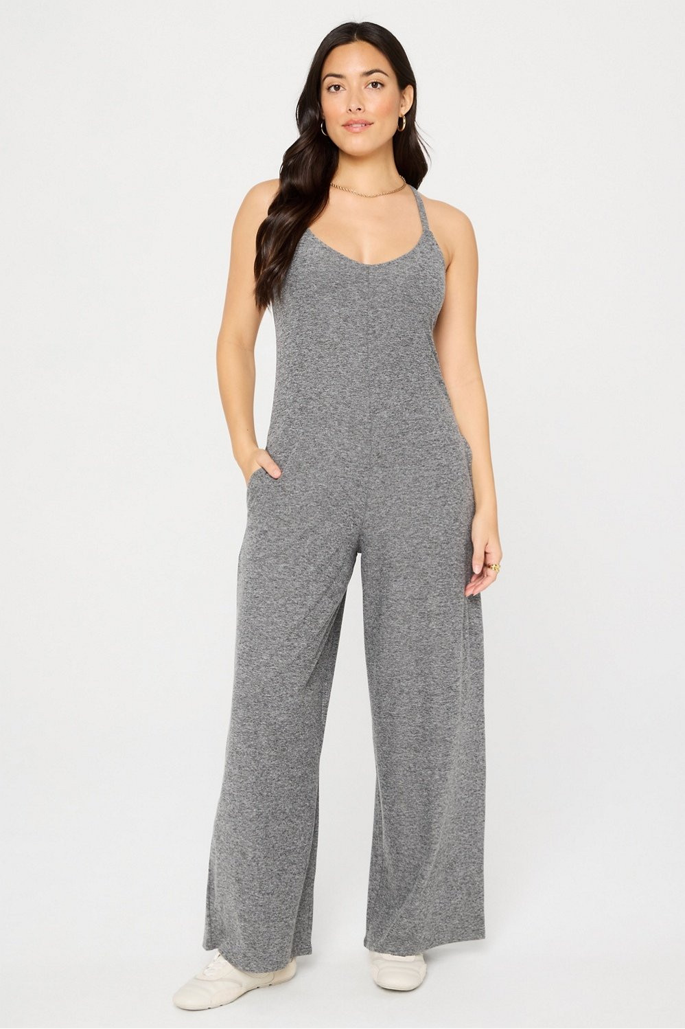 Cloud Jersey Wide Leg Onesie | Fabletics