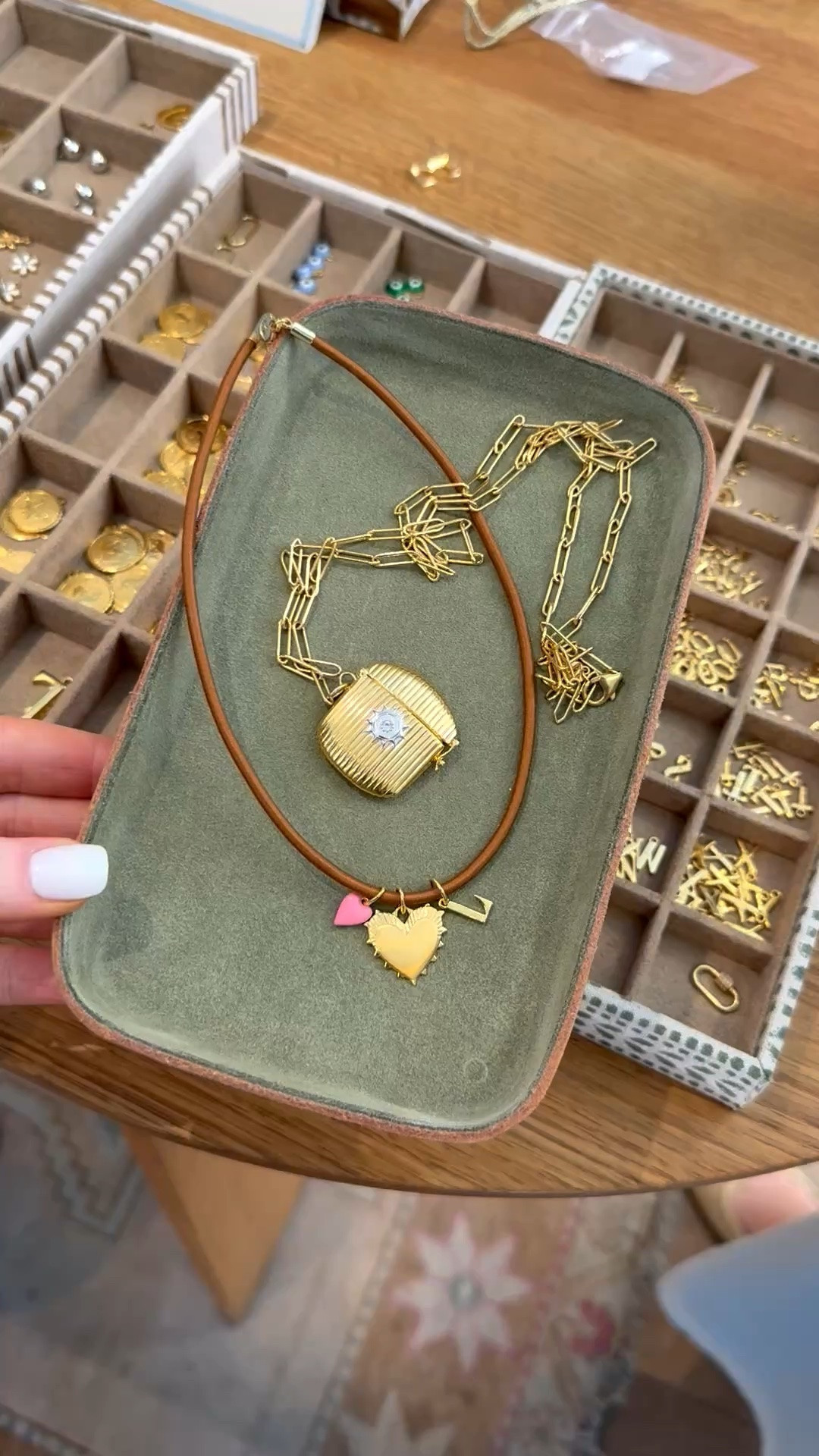 I made a long necklace for myself to layer other shorter things with and then I made a little necklace for my daughter, who is home sick  at camp.

#LTKTravel #LTKdayinmylife